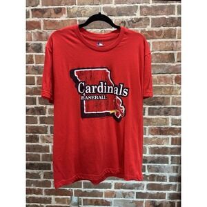 MLB Cardinals Shirt, Unisex L, Red Short Sleeve, Baseball, St. Louis Cardinals‎